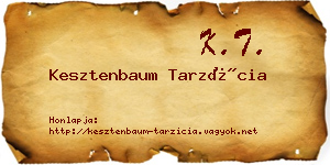 Kesztenbaum Tarzícia névjegykártya